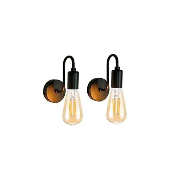Vintage Metal Cage Wall Sconce, Retro Indoor Lamp (Pack of 1)