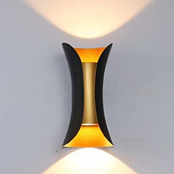 10W LED 2-Way Wall Sconce, Modern Aluminum Light for Indoor & Outdoor