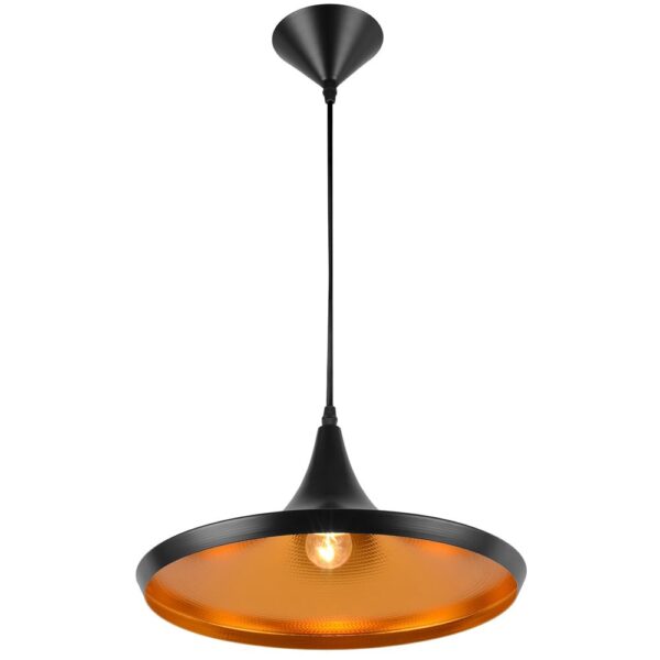 Black Metal Hanging Chandelier for Bedroom & Living Room (Pack of 1)