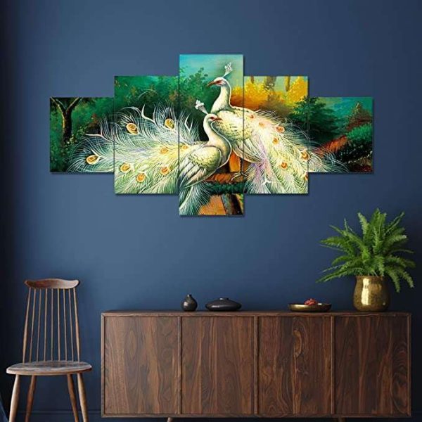 Scenery Set of Five Framed Painting for Wall Decoration