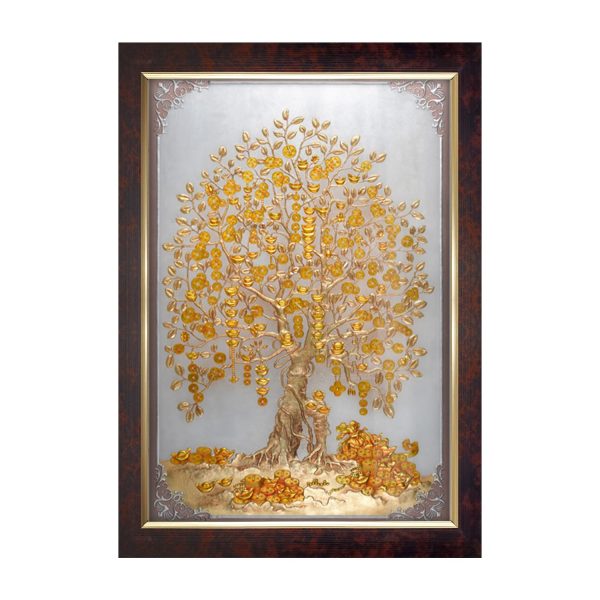 Money Golden Tree photo frame for wall decoration