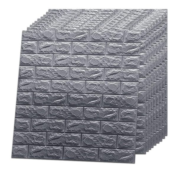 1 Pc 3D PE Foam Brick Wall Panel – Self-Adhesive, Waterproof & DIY