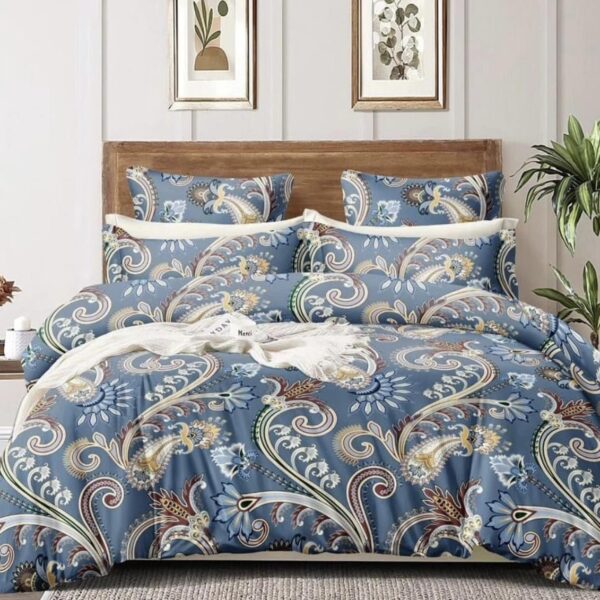 Jaipuri Glace Cotton Comforter Set with Bedsheet & Pillow Covers