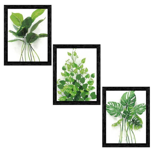 Set of 3 Framed Art Painting (3911BK) without glass