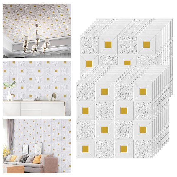 3D Foam Wallpaper Wall Panels Brick Self-Adhesive Waterproof PE Foam
