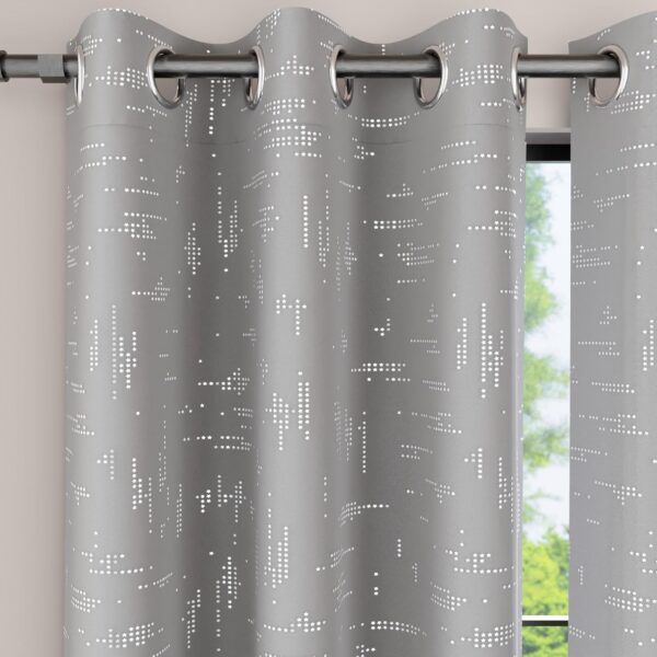Printed Blackout Curtains 5 ft, 2 pcs